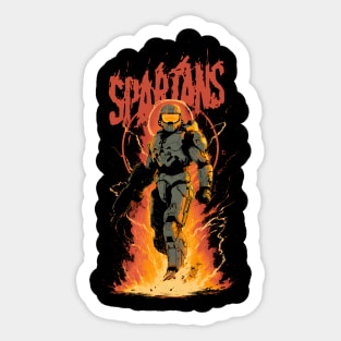 Spartans Never Die Sticker